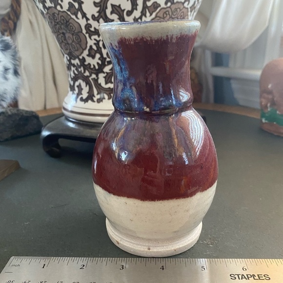 Vintage Signed Studio Pottery Art Vase In Excellent Condition - Picture 3 of 7